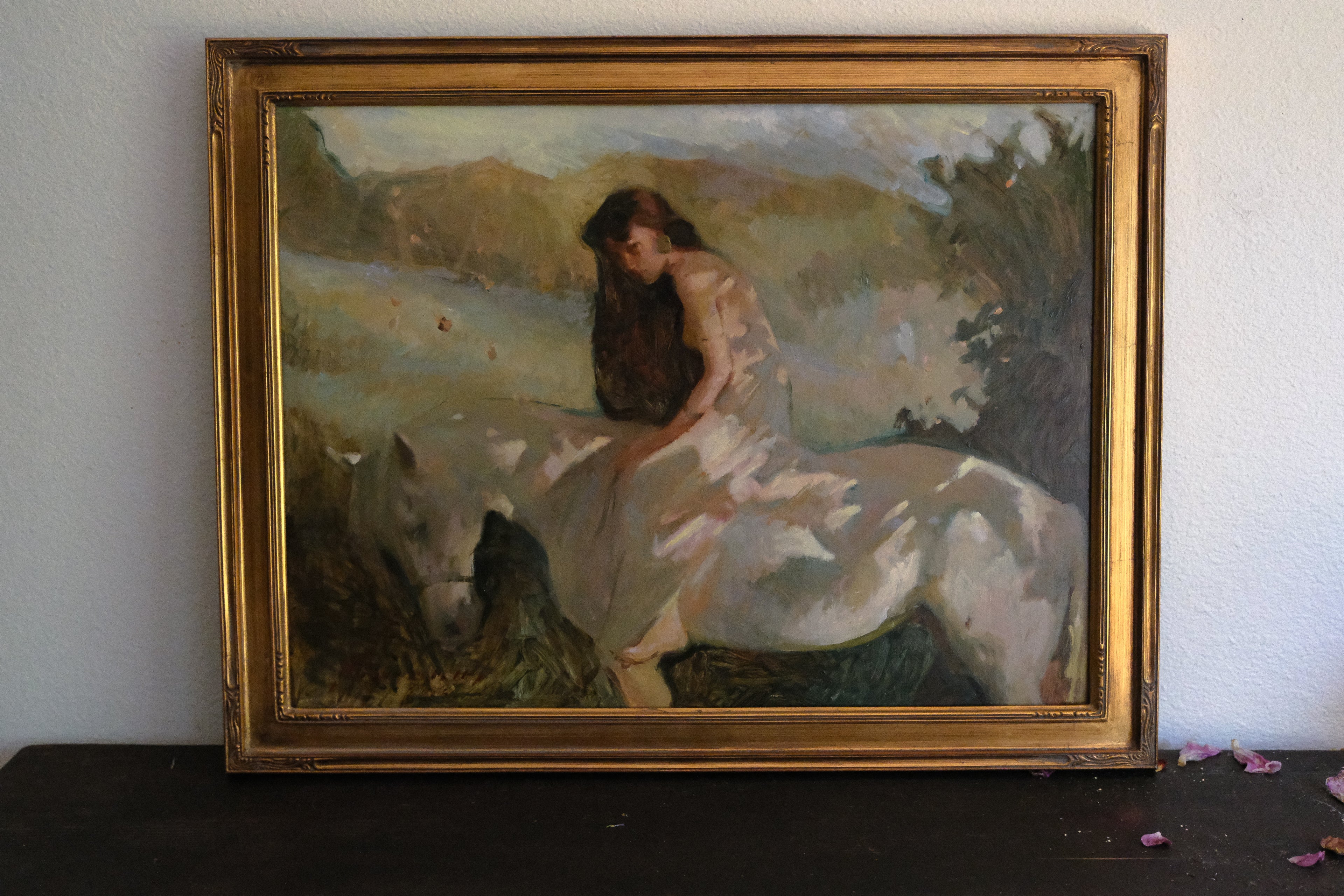 "Summer rider" — framed