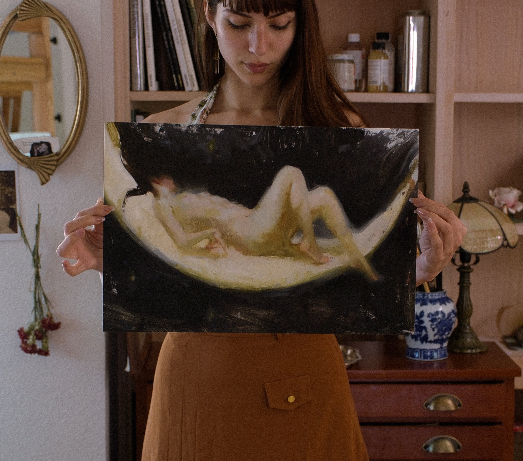 "a nap on the moon" — giclée print