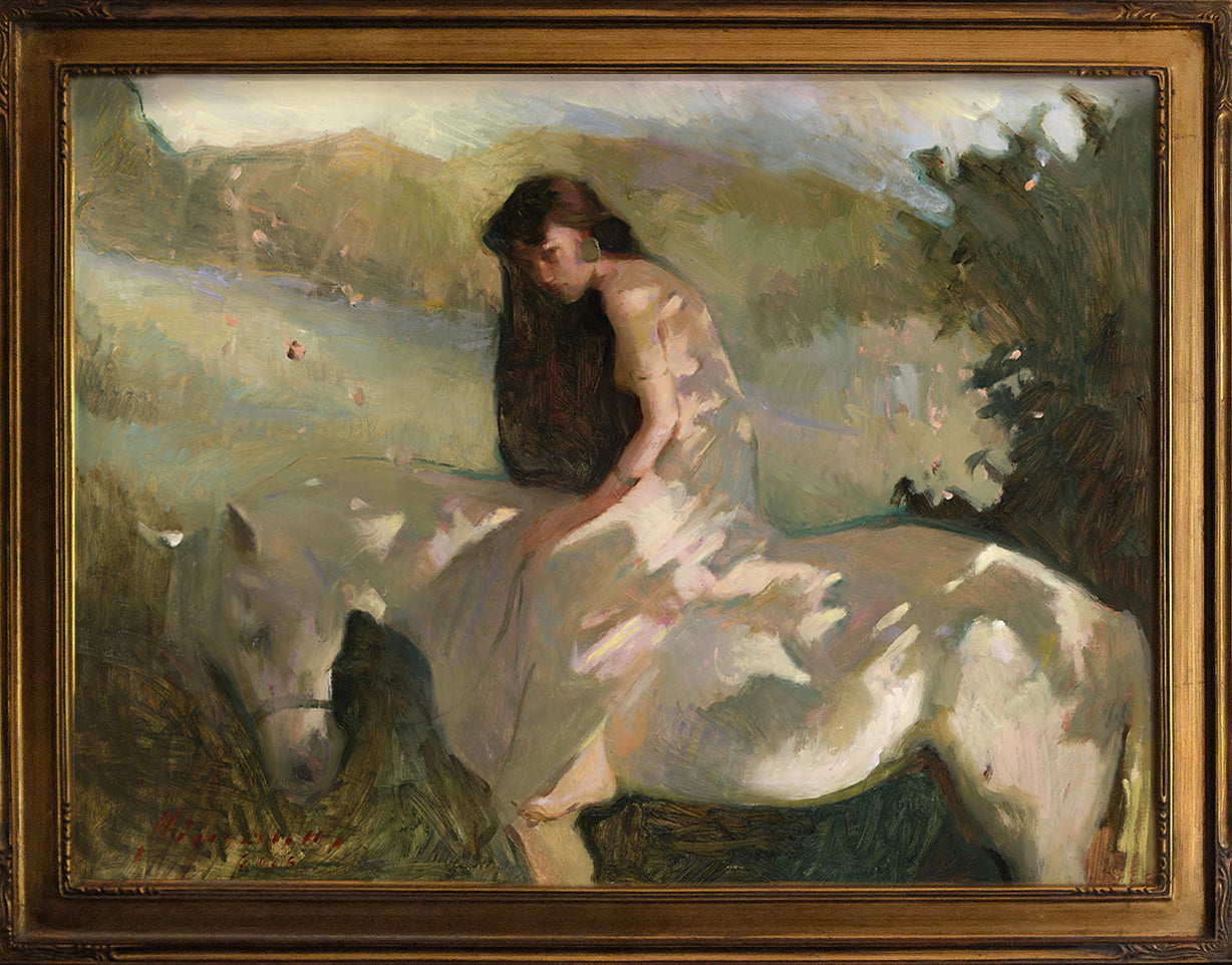 "Summer rider" — framed